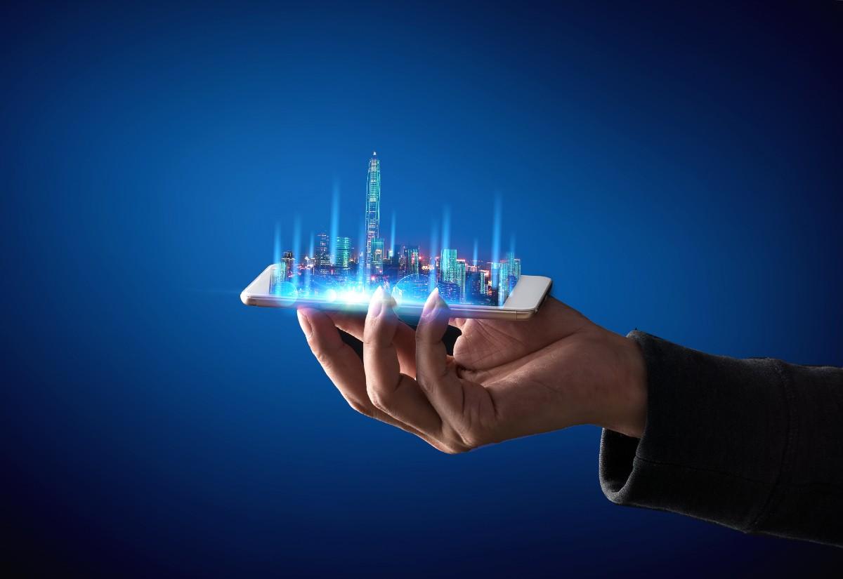 waiter-hand-holding-empty-digital-tablet-with-smart-city (2) Wireless Solution For Enterprise